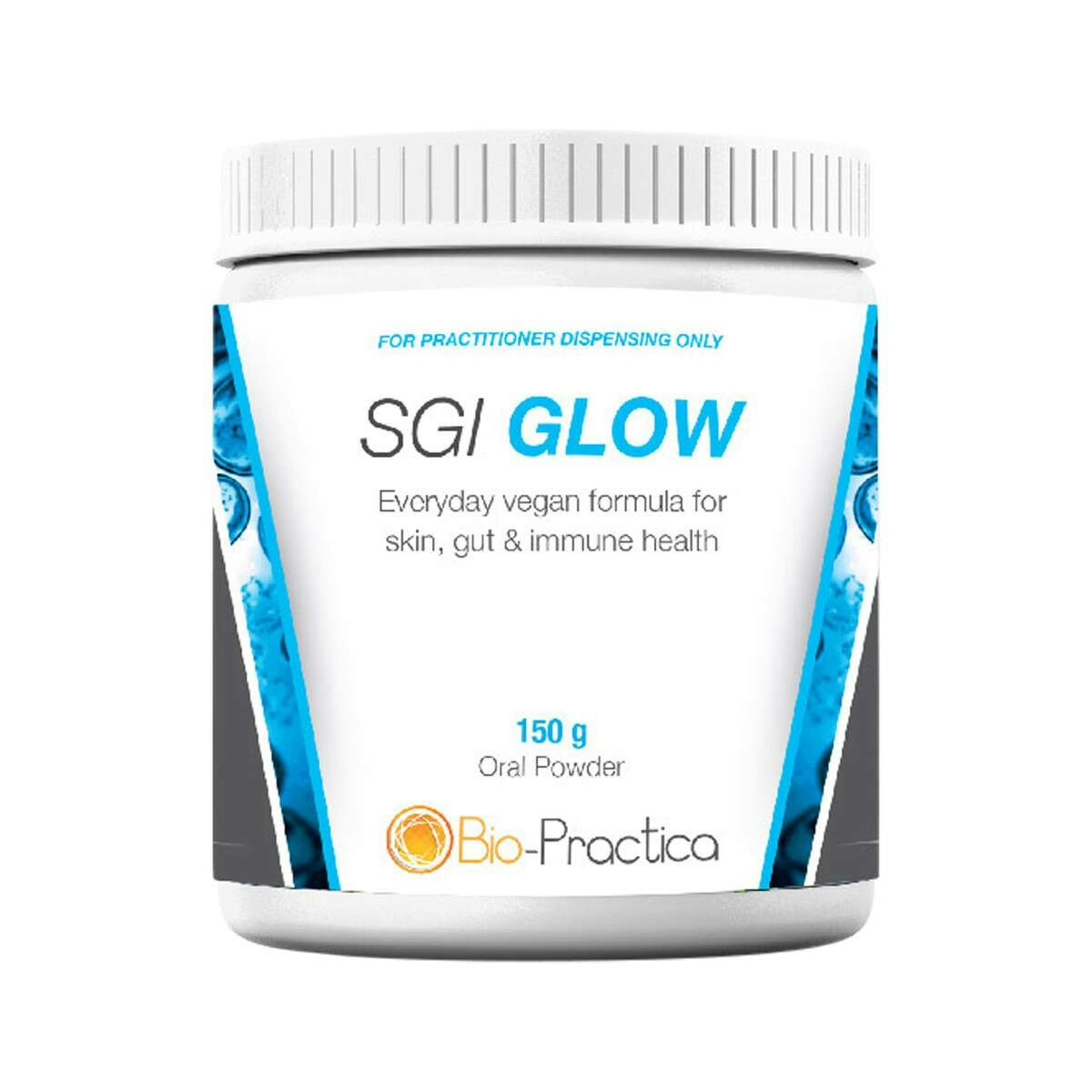 image of Bio-Practica SGI GLOW Oral Powder 150g on white background