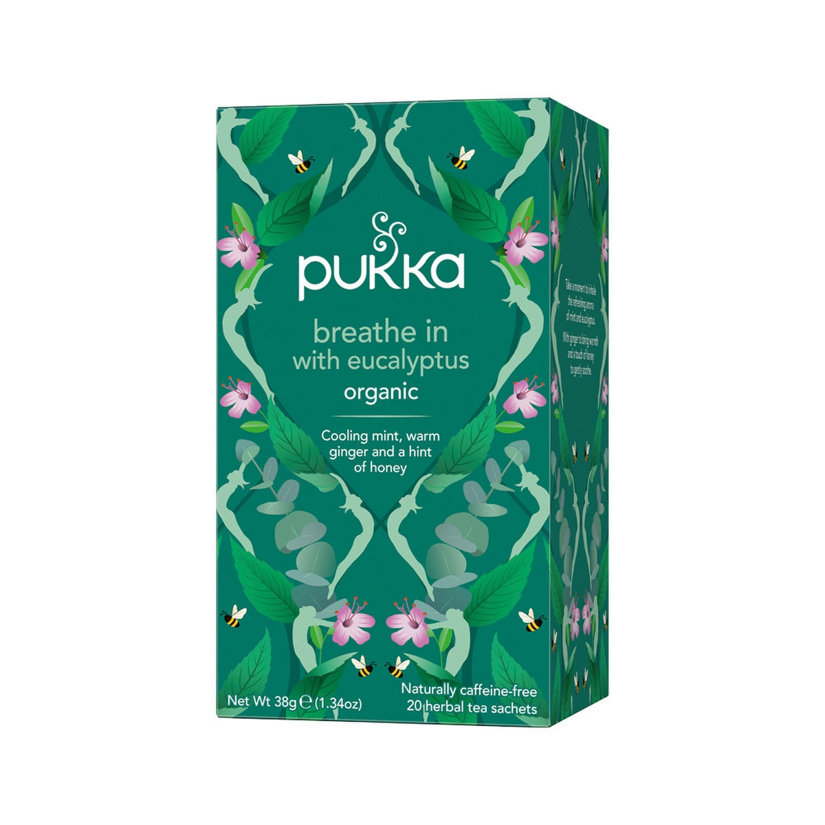 image of Pukka Organic Breathe In With Eucalyptus x 20 Tea Bags on white background