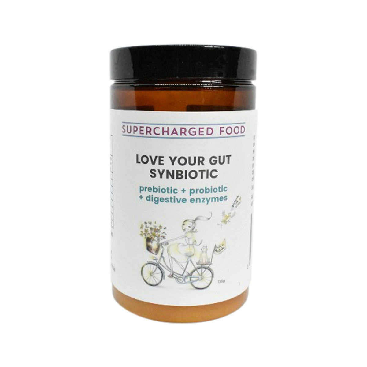 image of Supercharged Food Love Your Gut Synbiotic 120g on white background