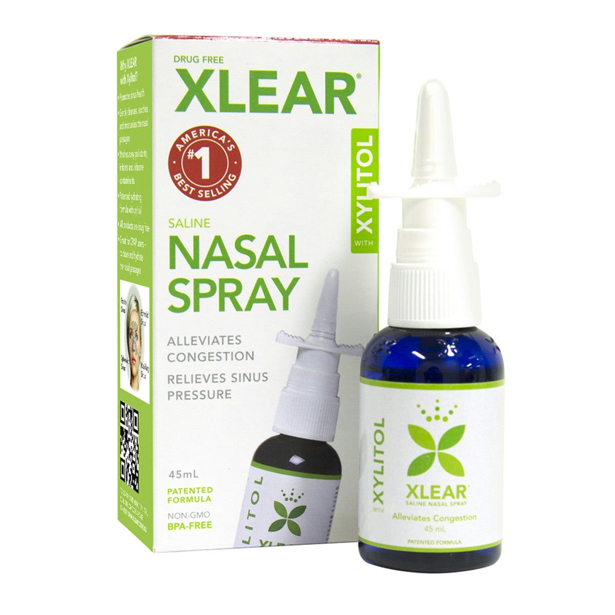 image of Sweet Life Xlear Nasal Sinus Care with Xylitol Spray 45ml on white background