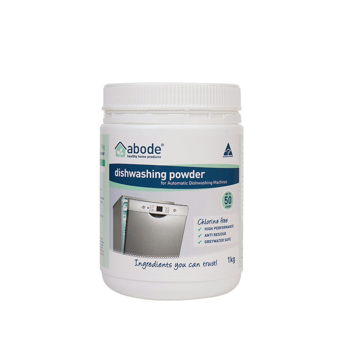 image of Abode Dishwashing Powder (for Automatic Dishwashing Machines) 1kg on white background