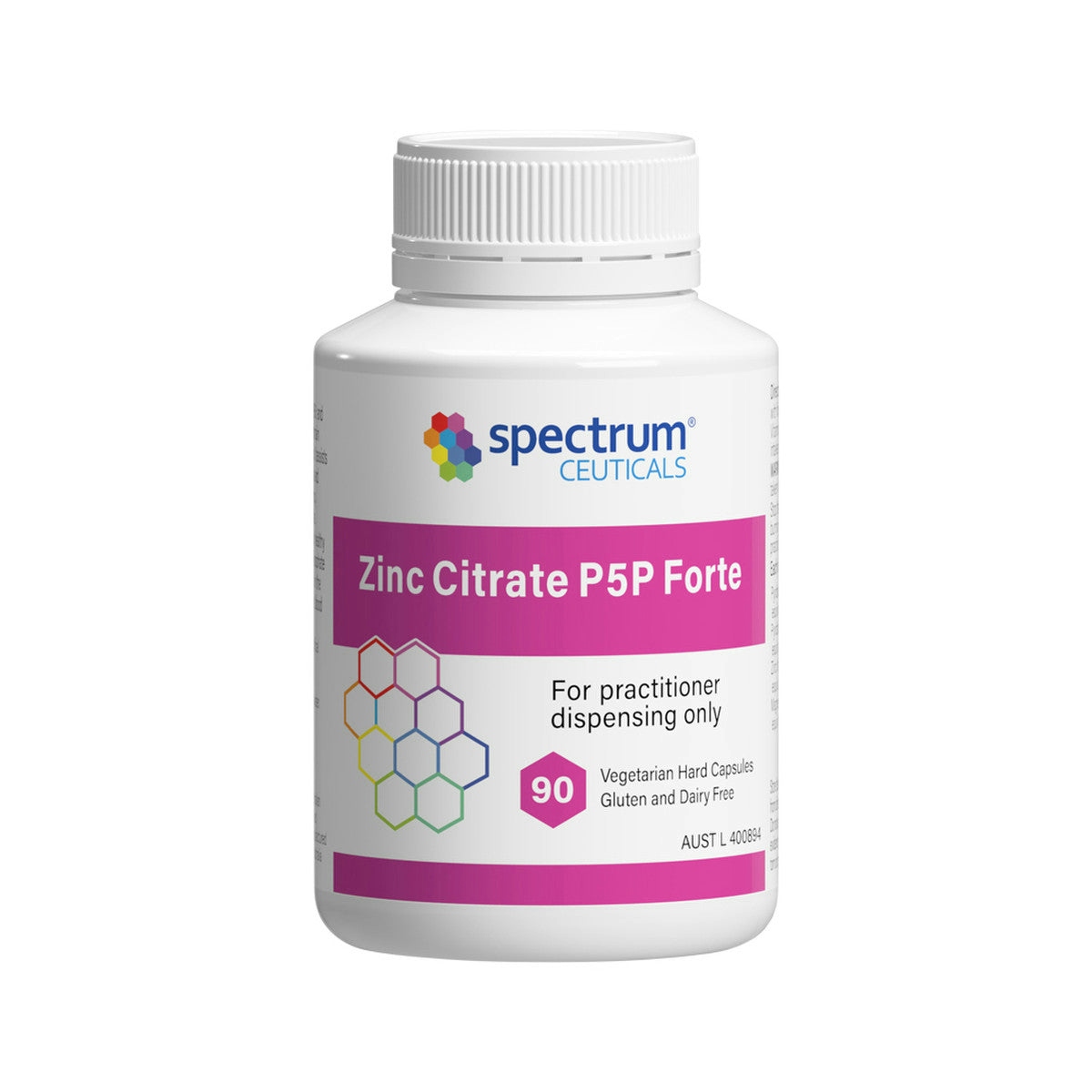 image of Spectrumceuticals Zinc Citrate P5P Forte 90c on white background