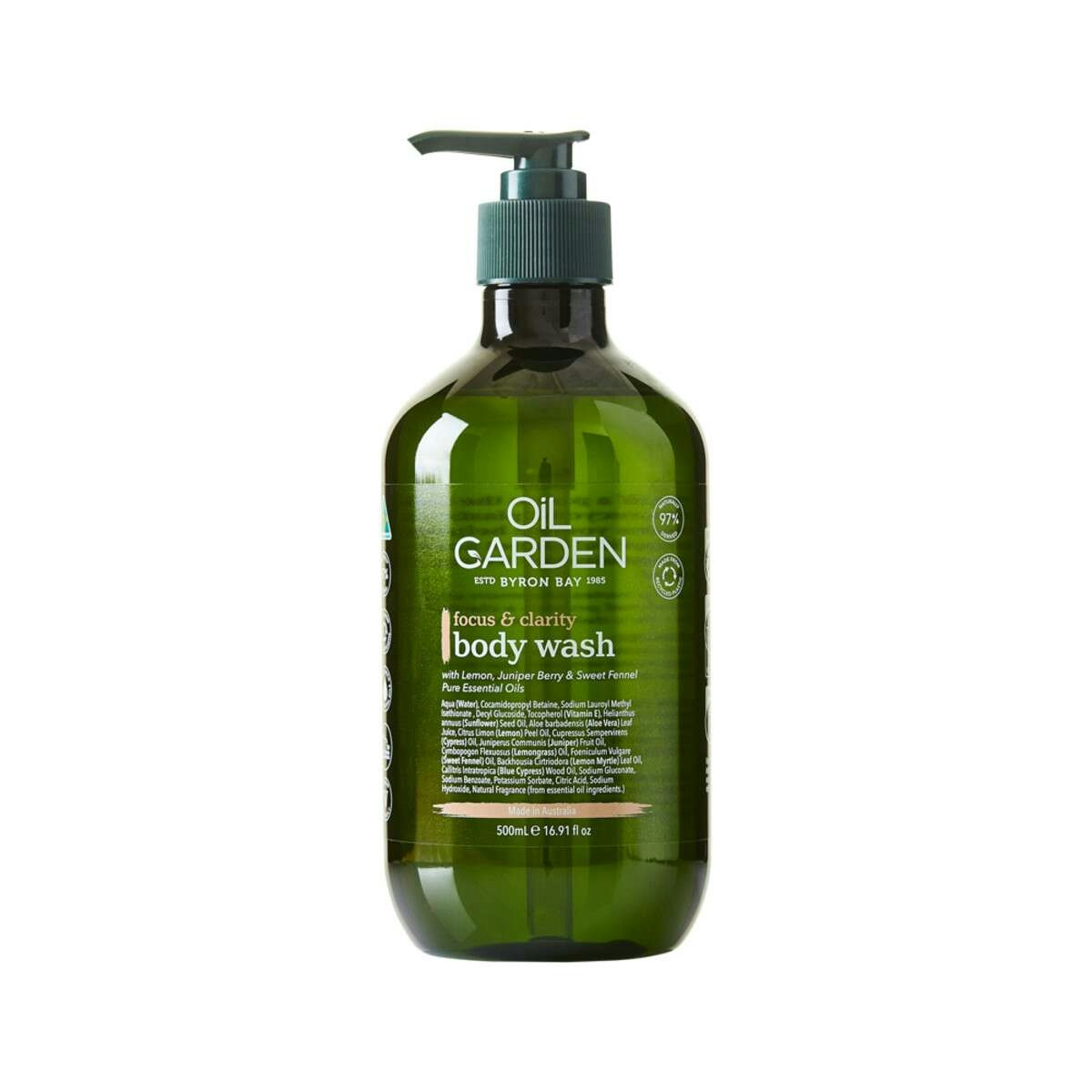 image of Oil Garden Body Wash Focus & Clarity 500ml on white background