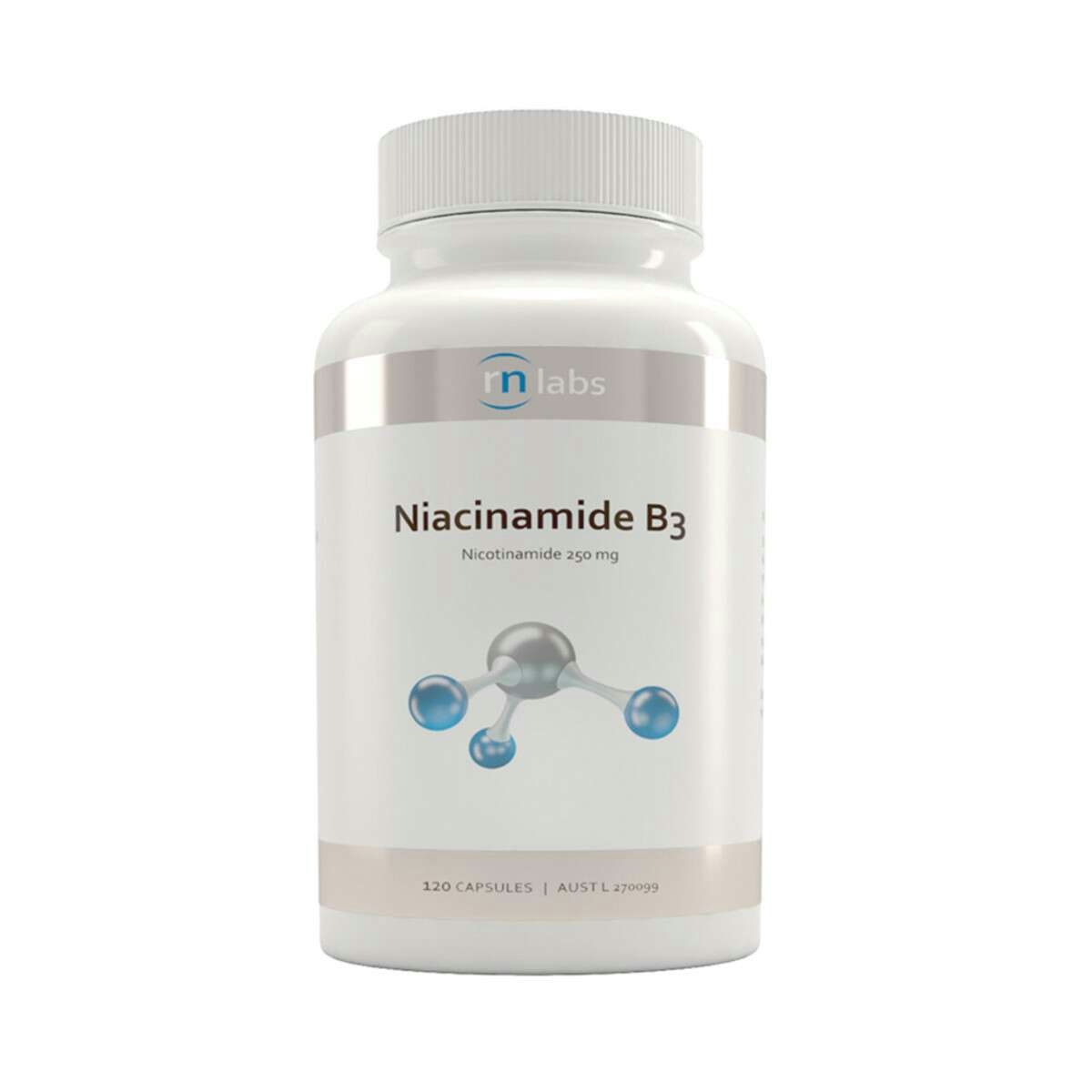image of RN Labs Niacinamide B3 120c on white background