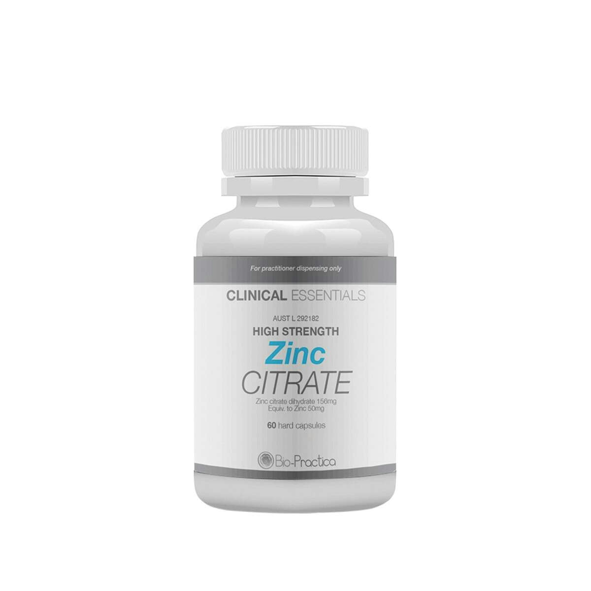 image of Bio-Practica Clinical Essentials Zinc CITRATE 60c on white background
