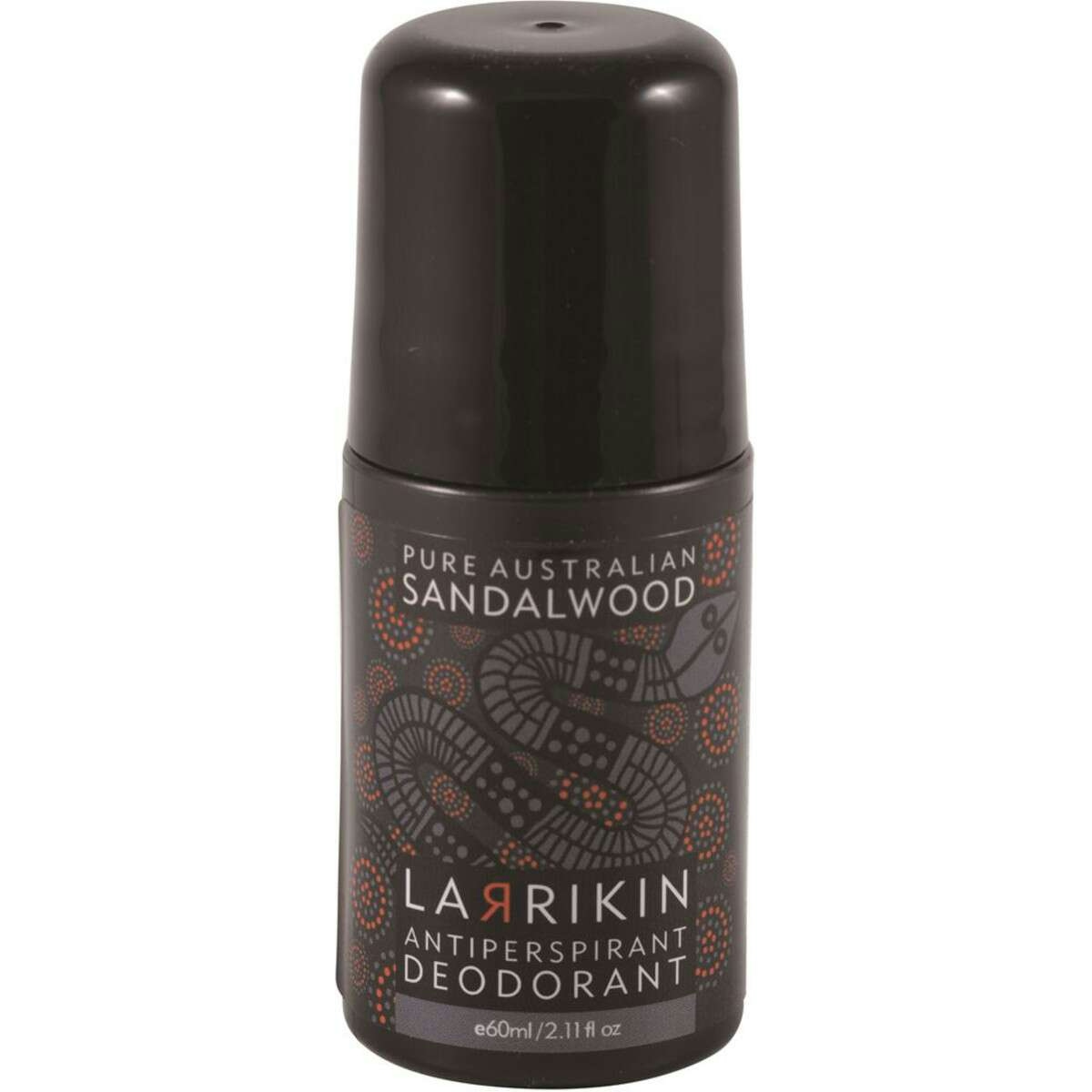 image of Pure Australian Sandalwood Larrikin Antiperspirant Deodorant Roll On 60ml on white background