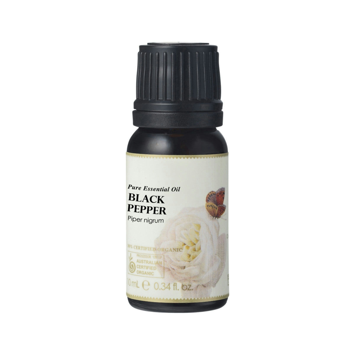 image of Ausganica 100% Certified Organic Essential Oil Black Pepper 10ml on white background