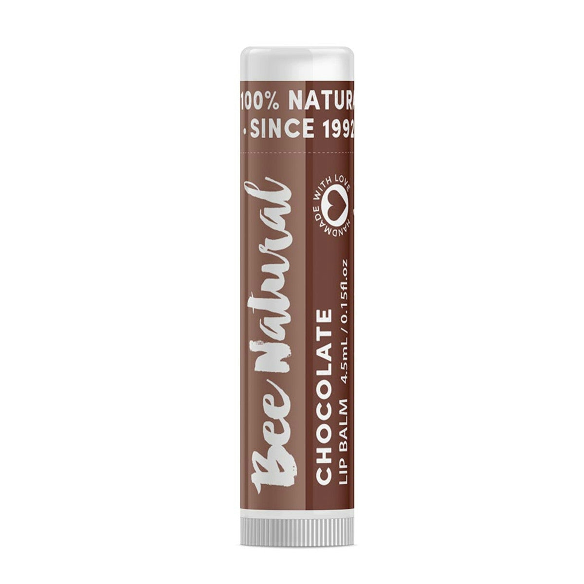 image of Bee Natural Lip Balm Stick chocolate 4.5ml on white background