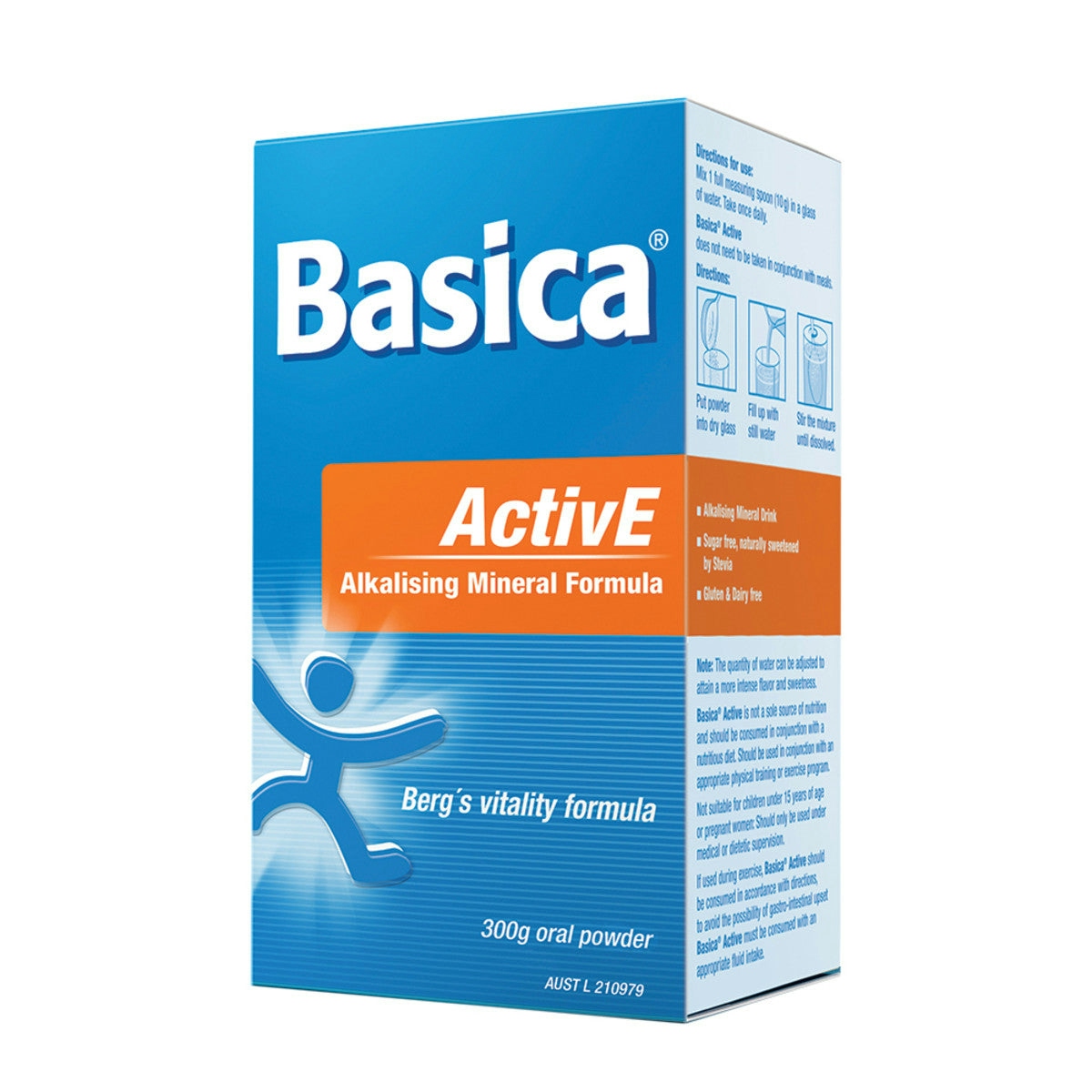 image of Bio-Practica Basica Activ E (Alkalising Mineral Formula) 300g on white background