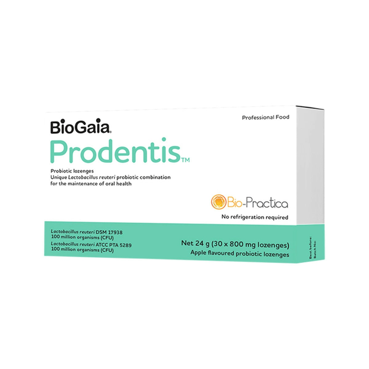 image of Bio-Practica BioGaia Prodentis Lozenges x 30 Pack on white background 