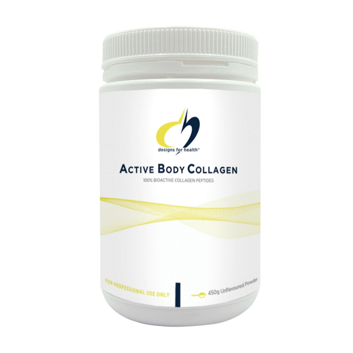 image of Designs For Health Active Body Collagen Unflavoured 450g with a white background