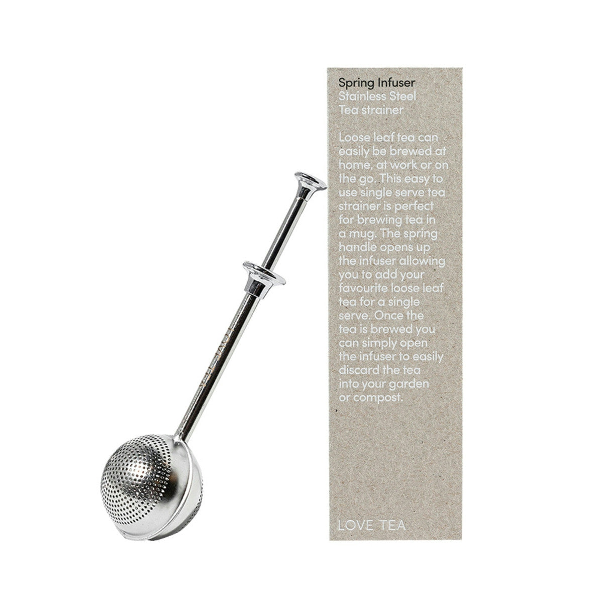 image of Love Tea Spring Infuser on white background 