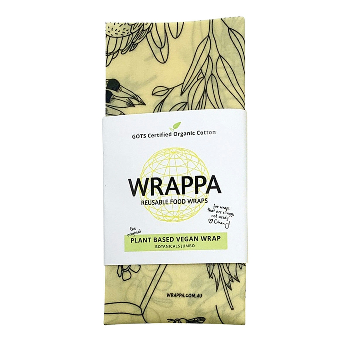 image of WRAPPA Reusable Food Wrap Vegan Botanicals Large on white background