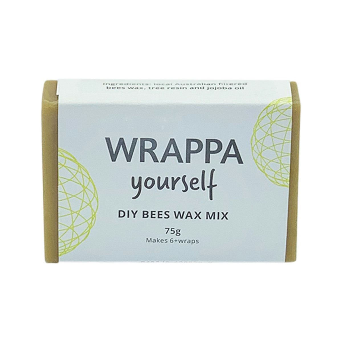 image of WRAPPA Yourself (DIY Wax Mix) Beeswax 75g on white background 