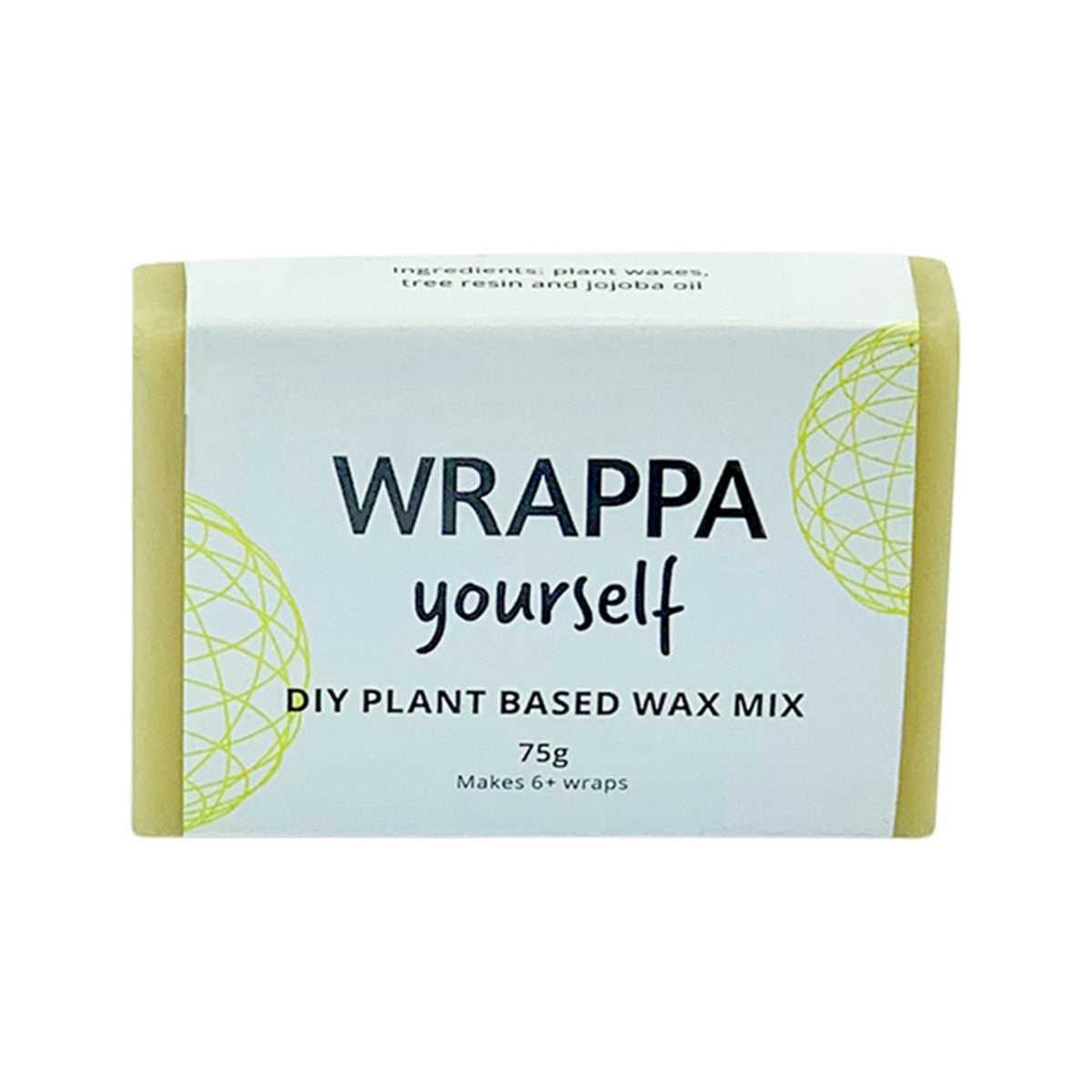 image of WRAPPA Yourself (DIY Wax Mix) Plant Based Vegan 75g on white background 