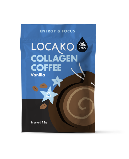 Locako Collagen Coffee Sachet Vanilla 12g x 14 Pack