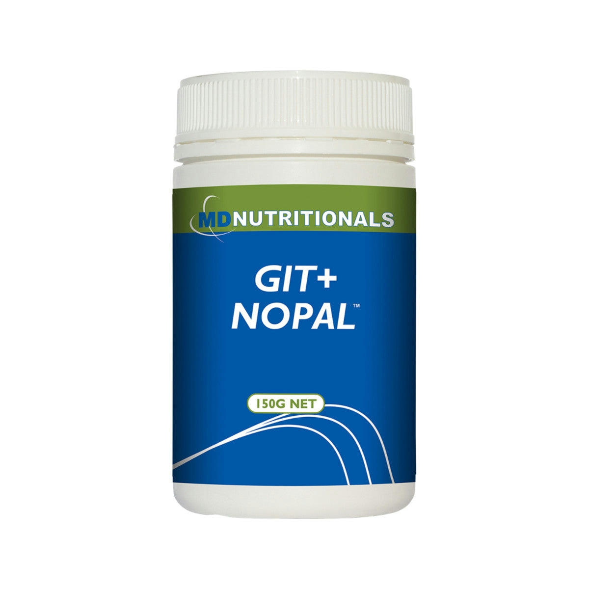 image of Md Nutritionals GIT + NOPAL Powder 150g Powder on white background 