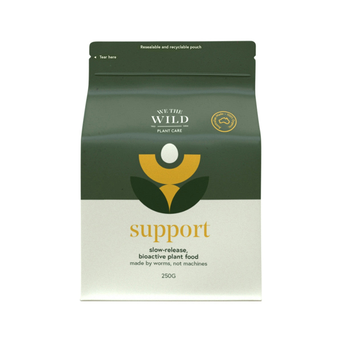 image of We The Wild Plant Care Support (Slow-Release Bio-Active Plant Food) 250g on white background