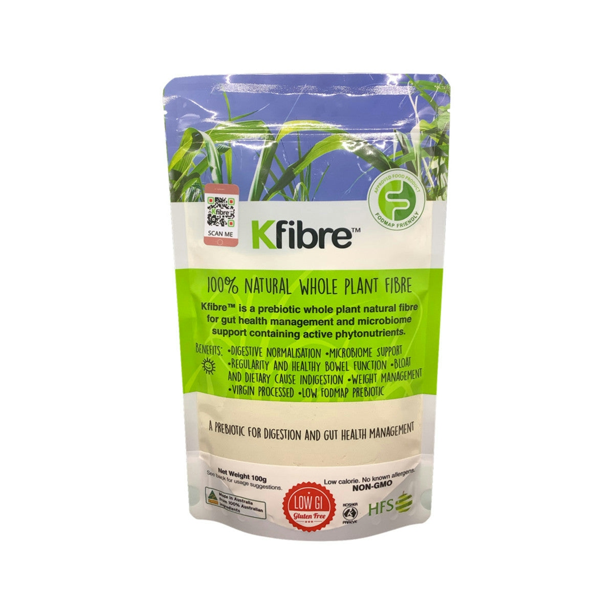 Kfibre 100% Natural Whole Plant Fibre Pouch 100g
