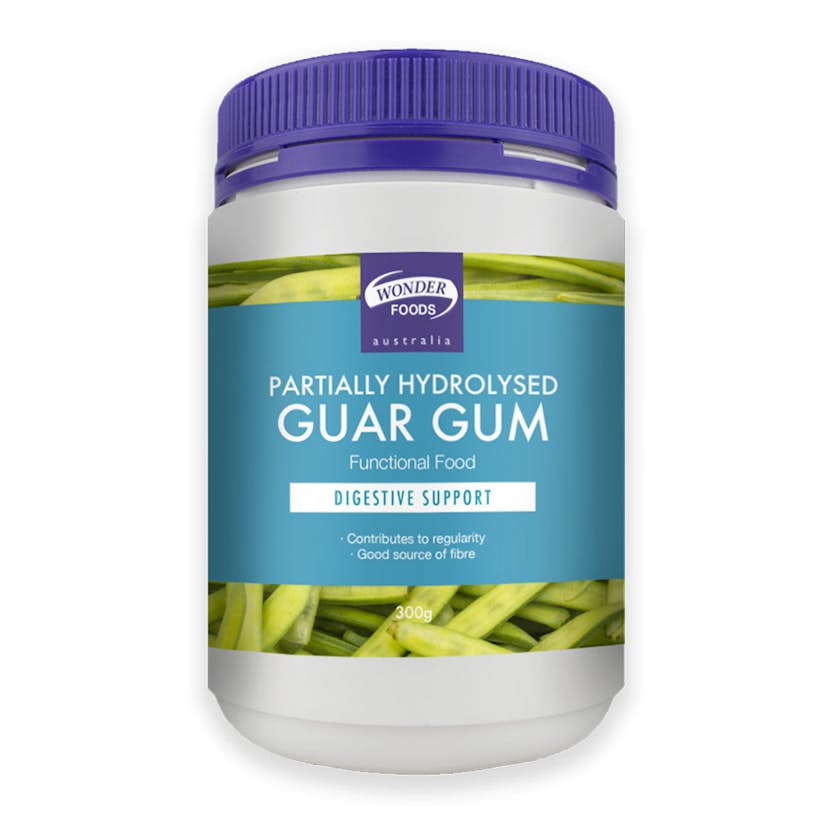 image of Wonder Foods Partially Hydrolysed Guar Gum 300g on white background