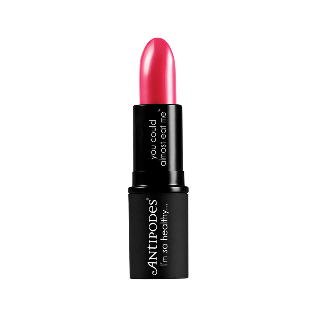 image of Antipodes Moisture-Boost Natural Lipstick Dragon Fruit Pink 4g on white background 