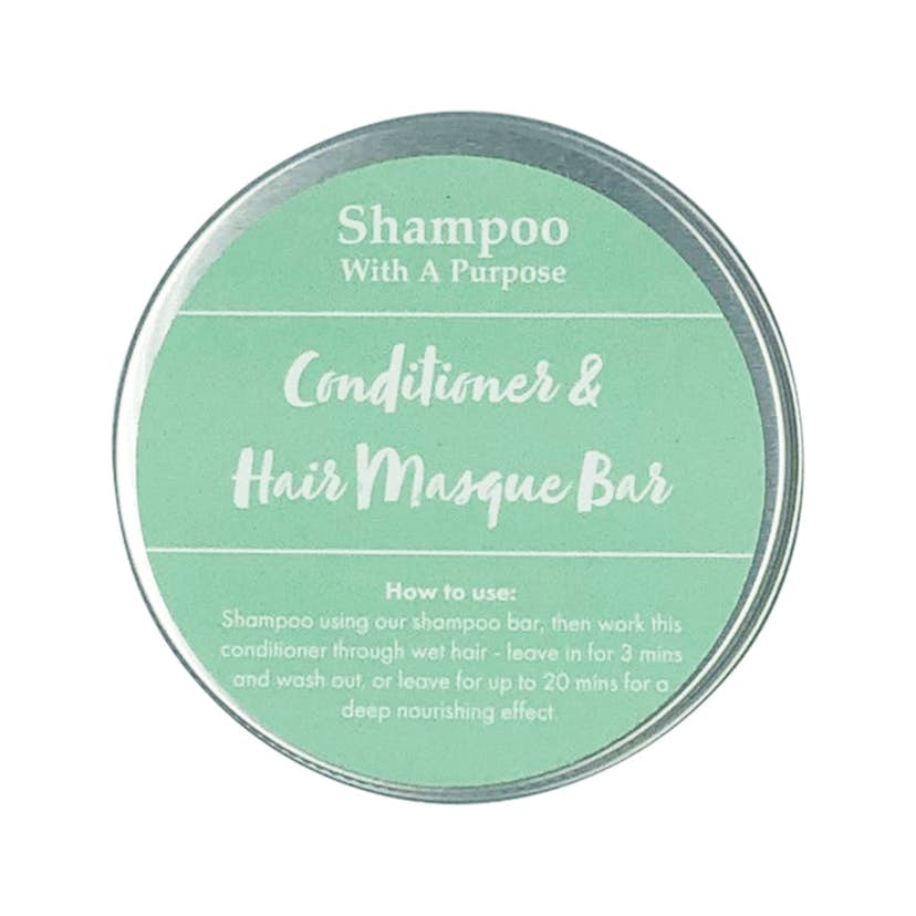 image of Shampoo with a Purpose by Clover Fields "A Little Extra" Bar Conditioner & Hair Masque 90g on white background