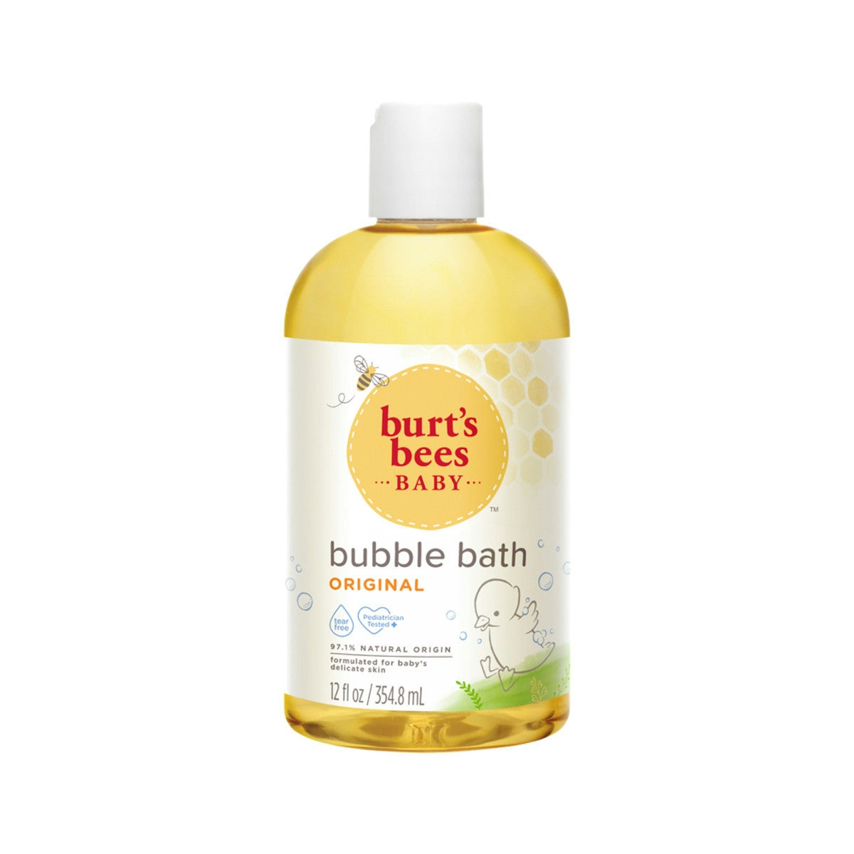 image of Burt's Bees Baby Bee Bubble Bath Original (no tears) 354ml on white background 