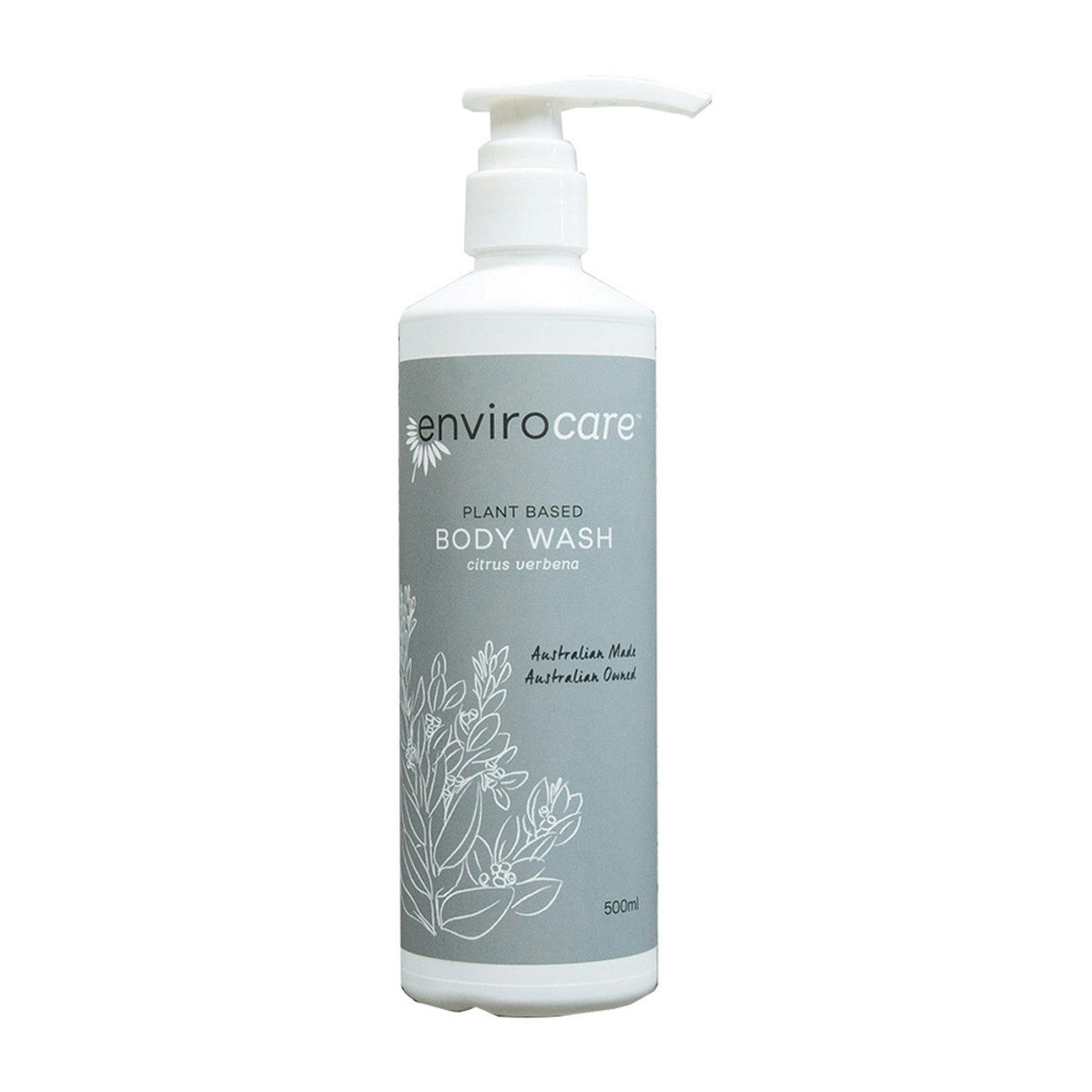 image of EnviroCare Plant Based Body Wash (citrus verbena) 500ml on white background 