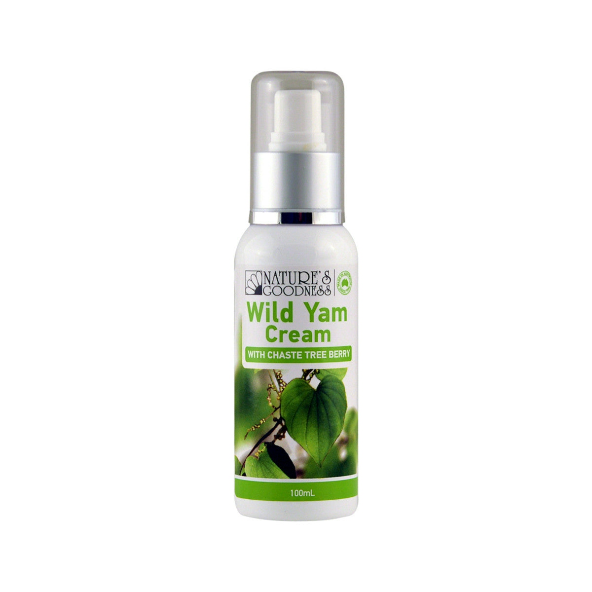 image of Nature's Goodness Wild Yam Cream (with Chaste Tree Berry) 100ml on white background 