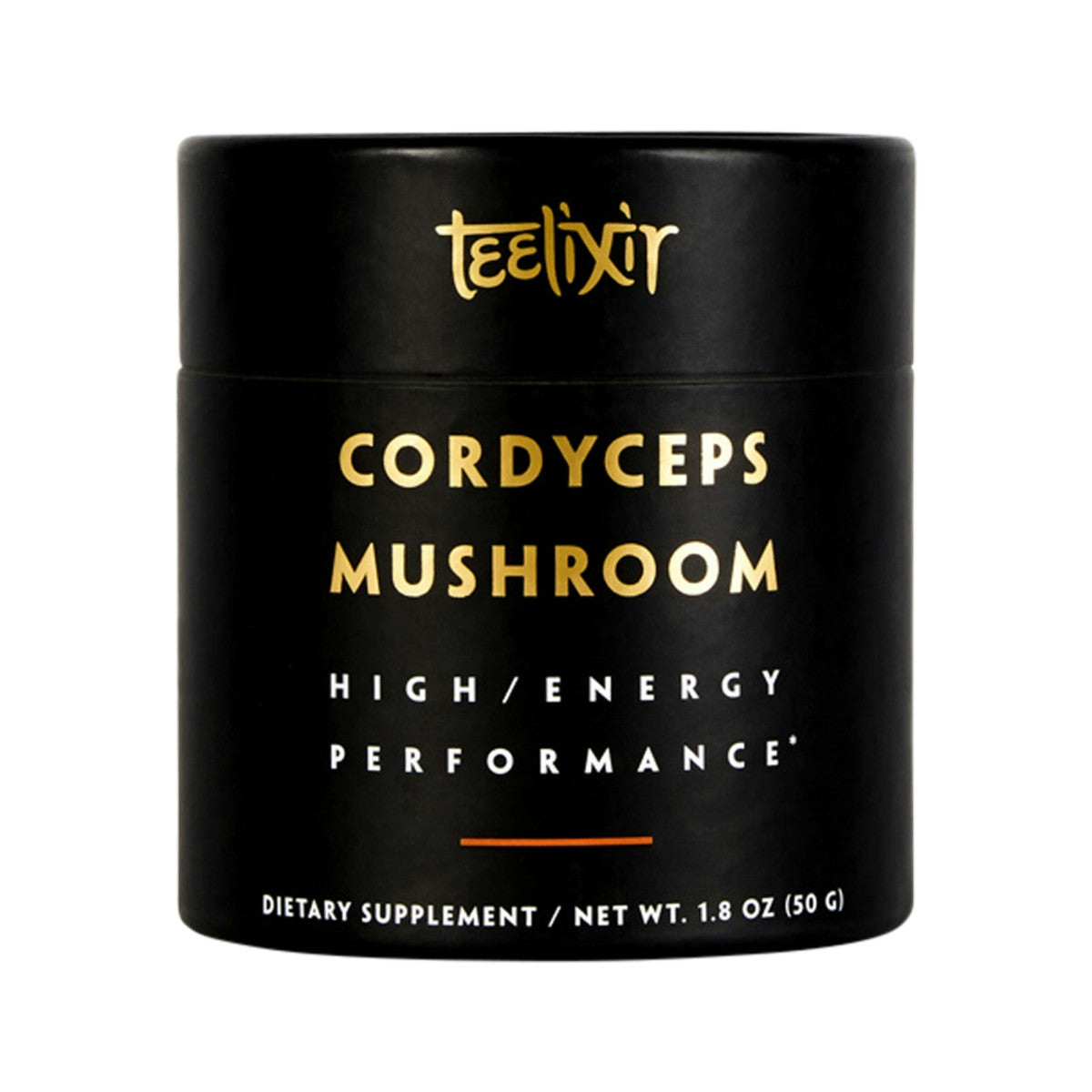 image of Teelixir Organic Cordyceps Mushroom (High/Energy Performance) 50g on white background