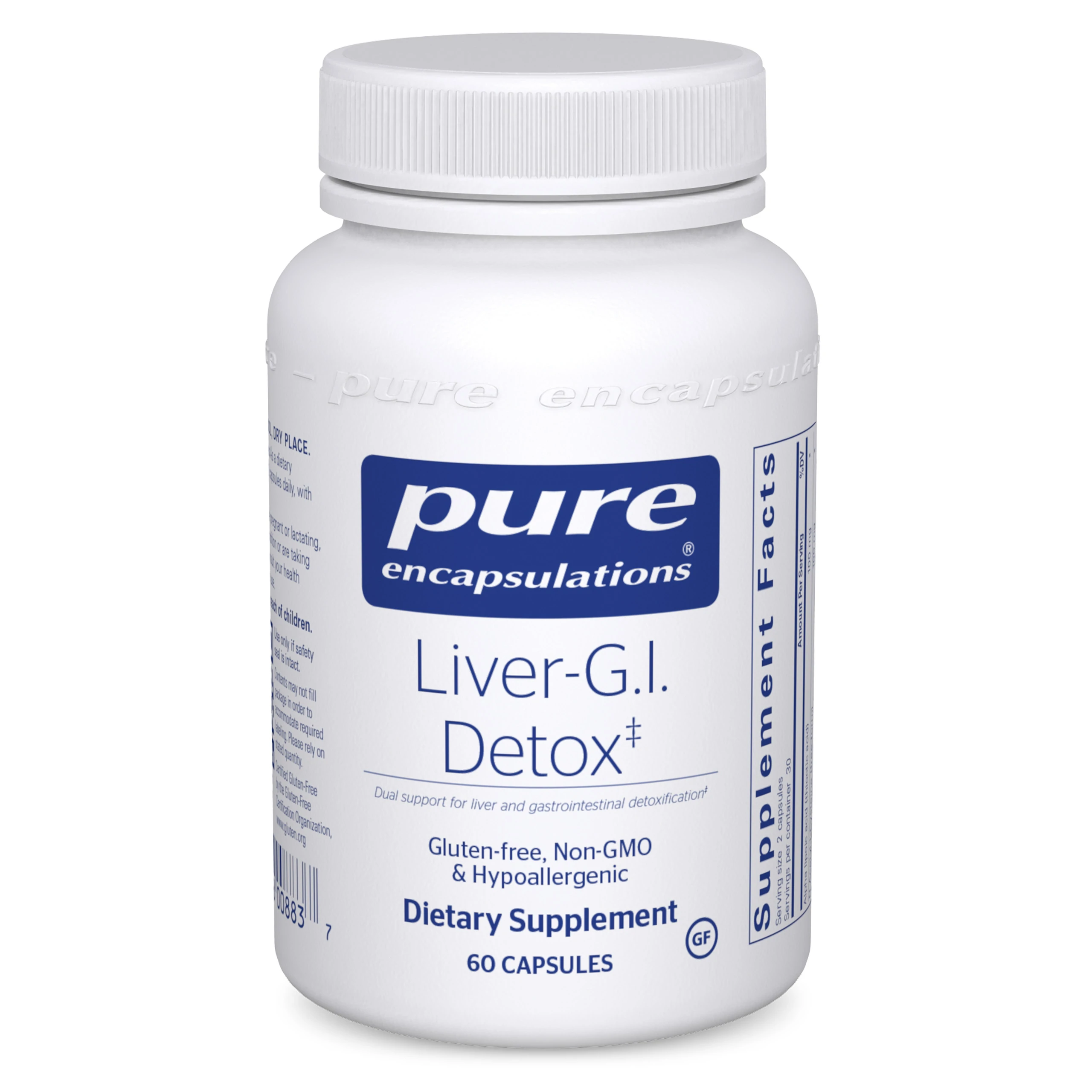 image of Pure Encapsulations Liver-G.I Detox 120 caps on white background