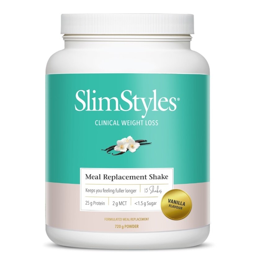 image of SlimStyles (Clinical Weight Loss) Meal Replacement Shake Vanilla 720g on white background