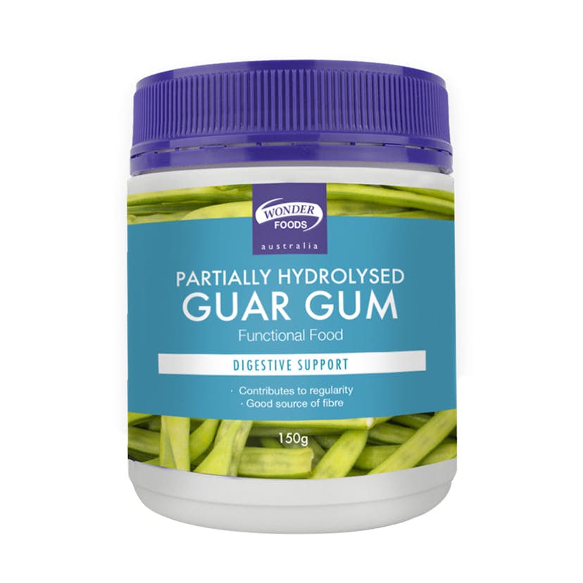 image of Wonder Foods Partially Hydrolysed Guar Gum 150g on white background