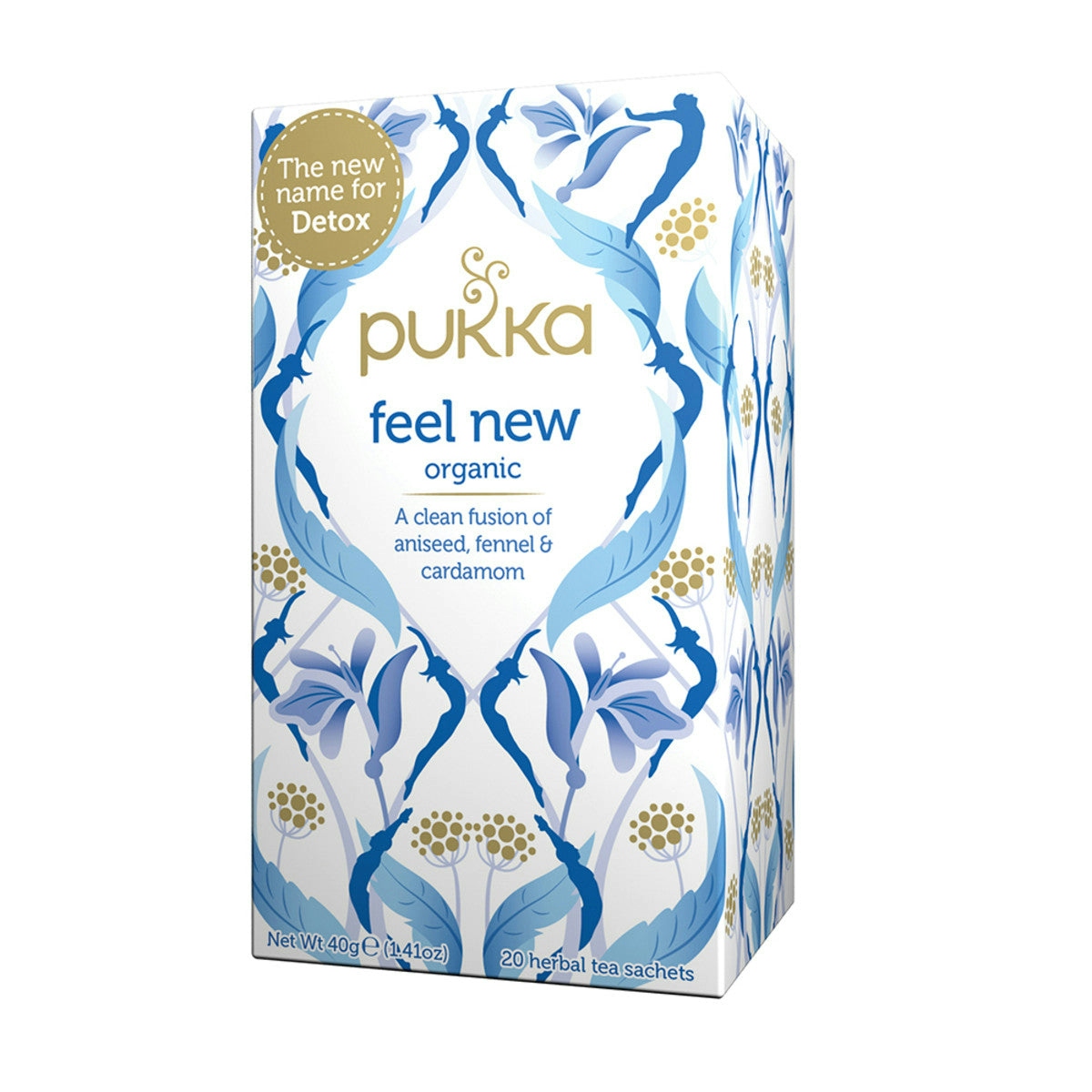 image of Pukka Feel New x 20 Tea Bags on white background 