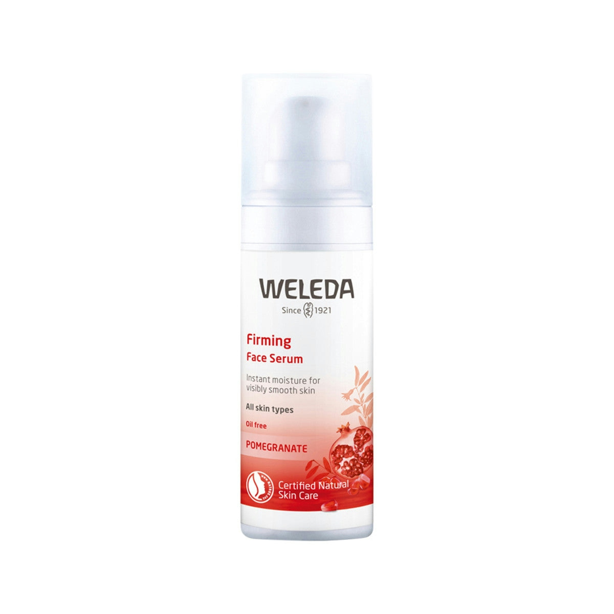 image of Weleda Firming Face Serum Pomegranate 30ml on white background 