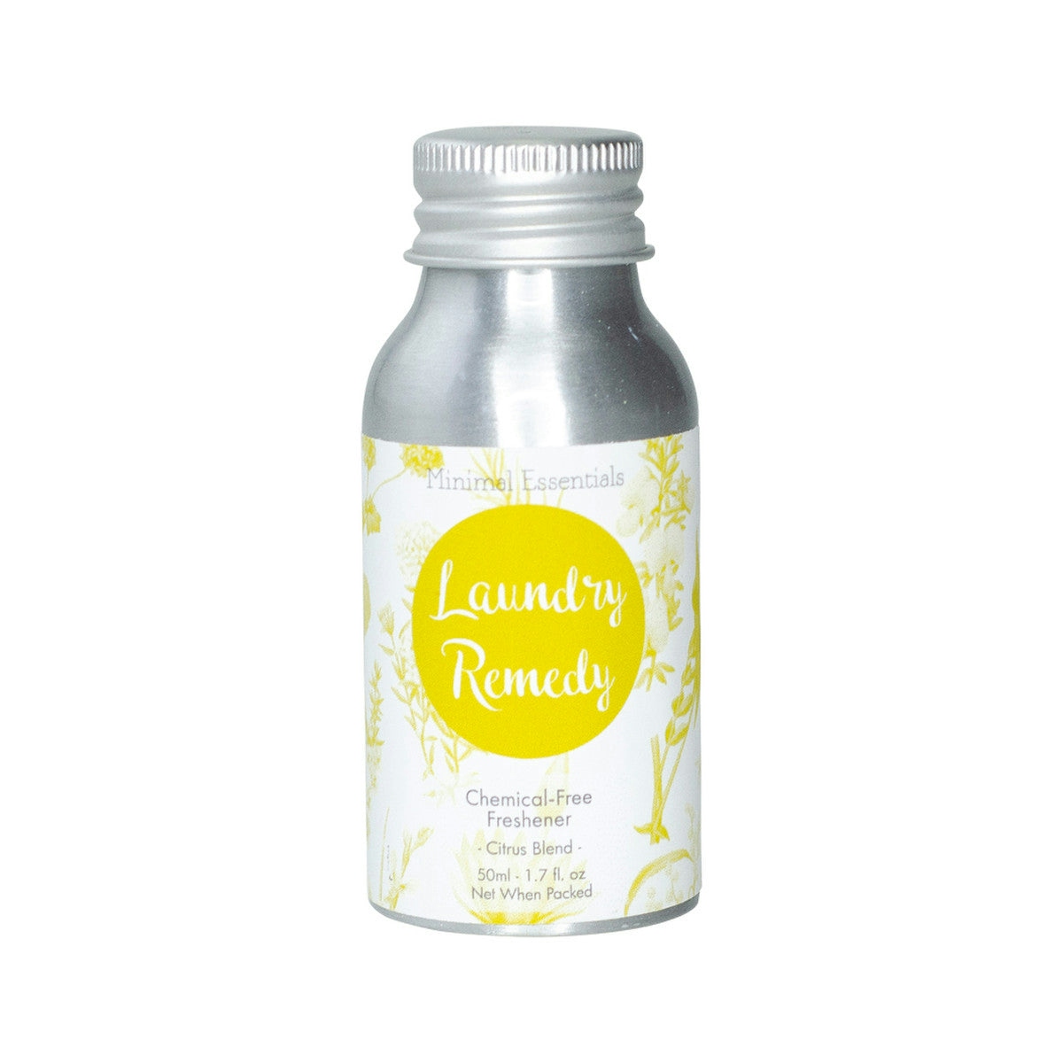 image of Minimal Essentials Laundry Remedy (Chemical-Free Freshener) Citrus Blend 50ml on white background
