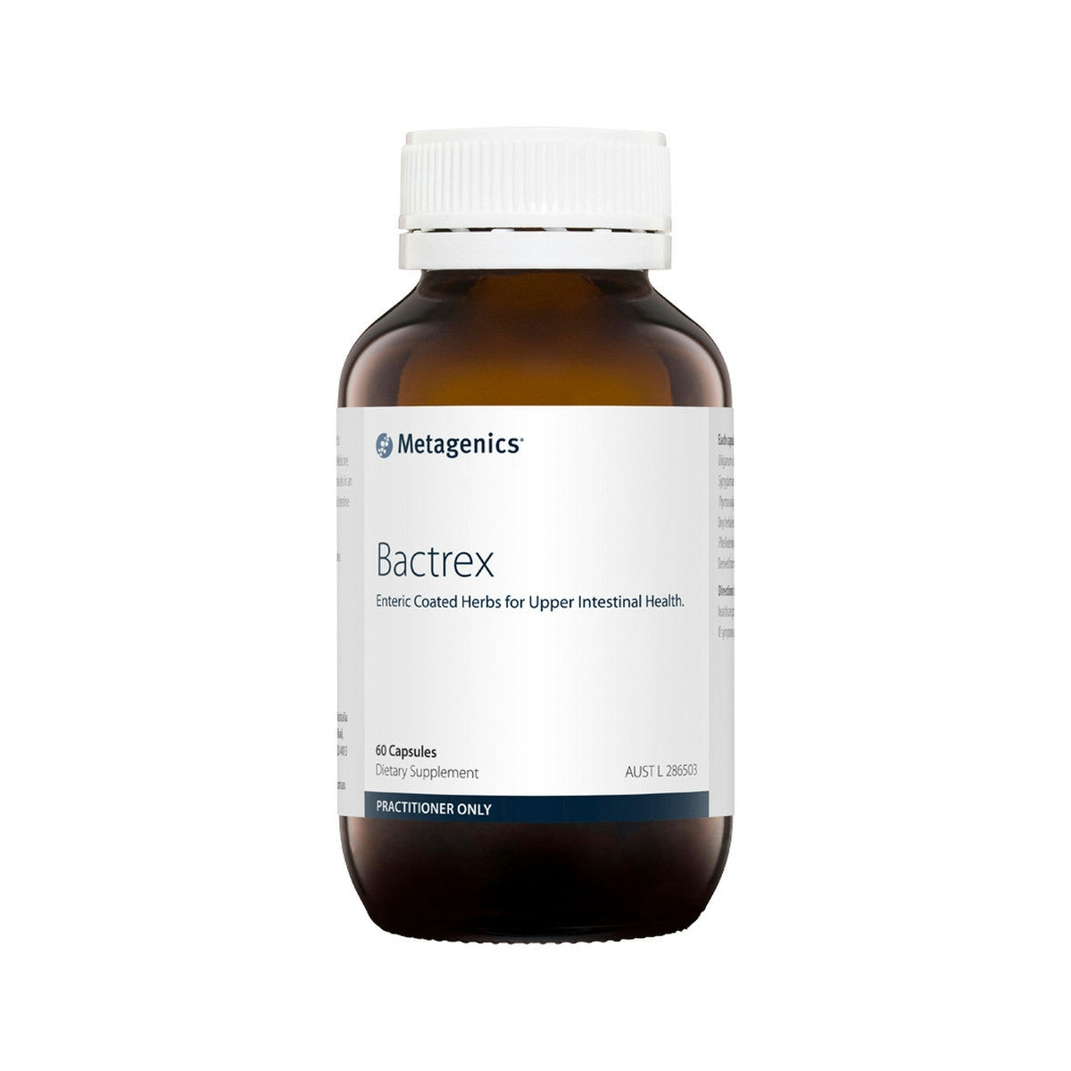 image of Metagenics Bactrex 60c on white background