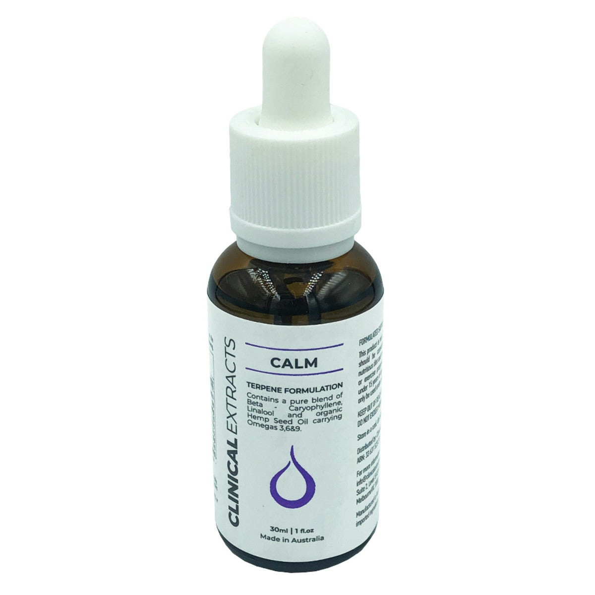 image of Clinical Extracts Calm 30ml on white background  