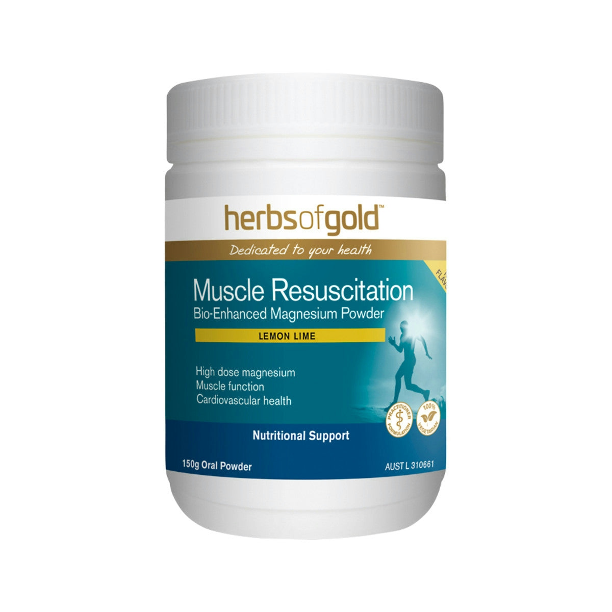 image of Herbs of Gold Muscle Resuscitation 150g on white background 
