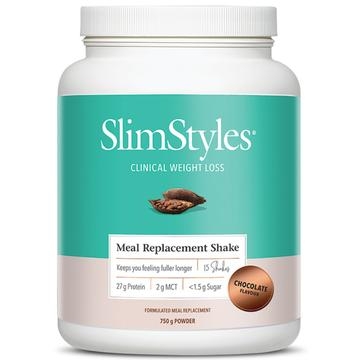 image of SlimStyles (Clinical Weight Loss) Meal Replacement Shake Chocolate 750g on white background