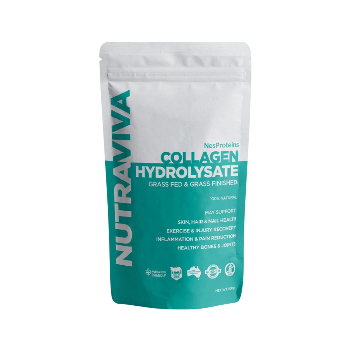 image of NutraViva NesProteins Collagen Hydrolysate (Beef) 100g on white background 
