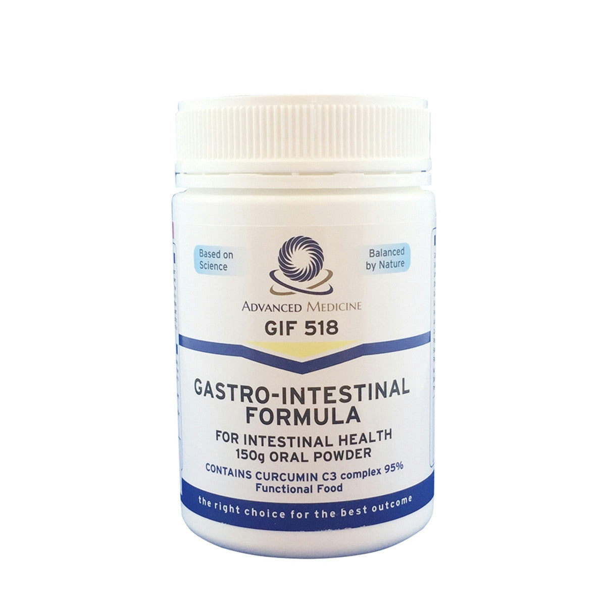 image of Advanced Medicine GIF 518 Gastro-Intestinal Formula 150g on white background 