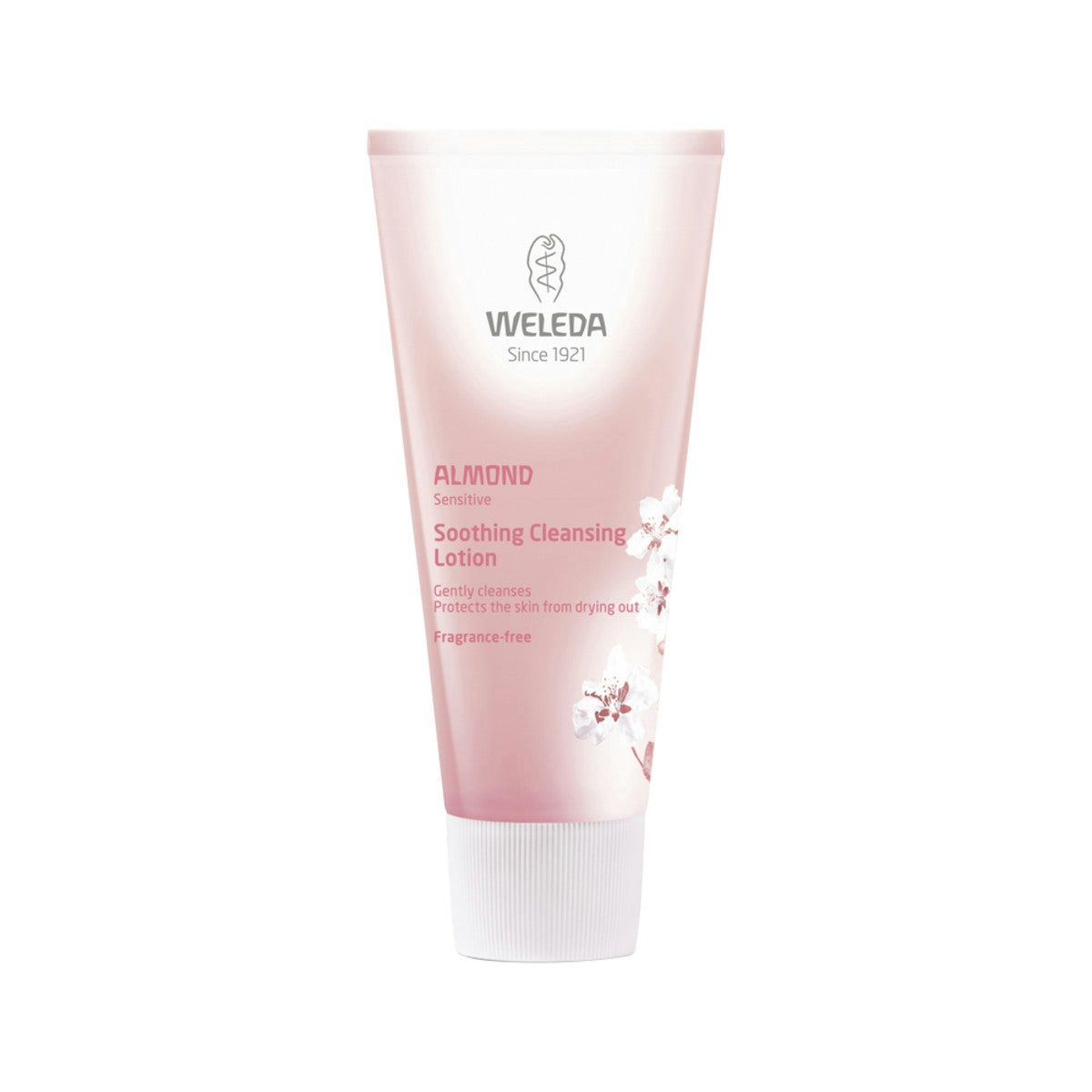 image of Weleda Soothing Cleansing Lotion Almond (Sensitive) Fragrance-Free 75ml on white background