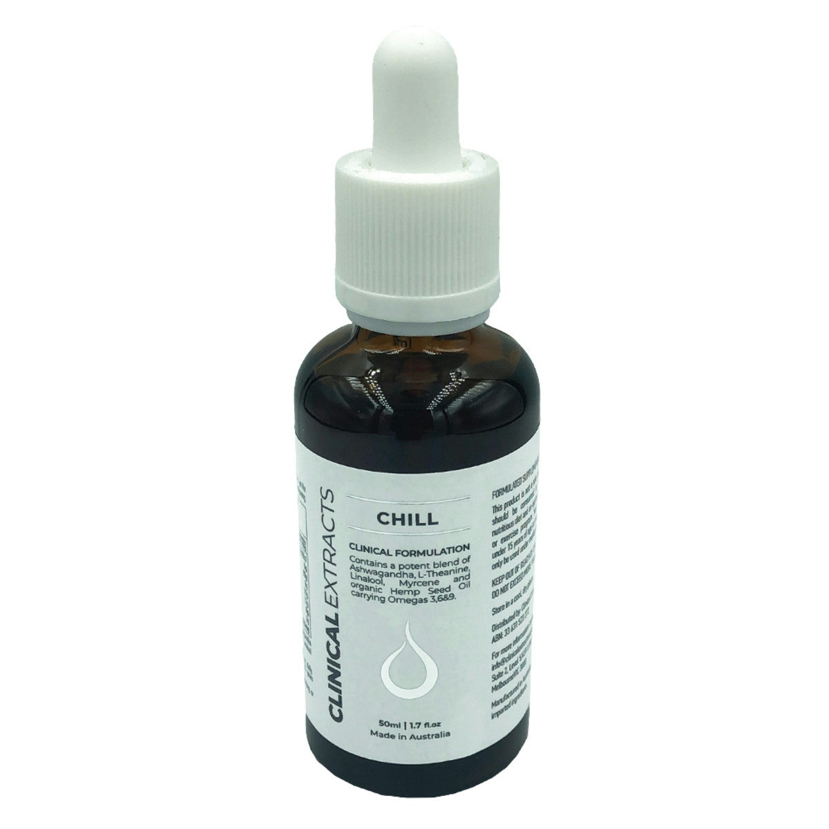 image of Clinical Extracts Clinical Formulation Chill 50ml with a white background