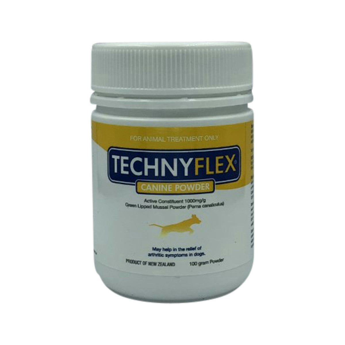 image of Natural Health Technyflex Canine (Green Lipped Mussel) 100g on white background