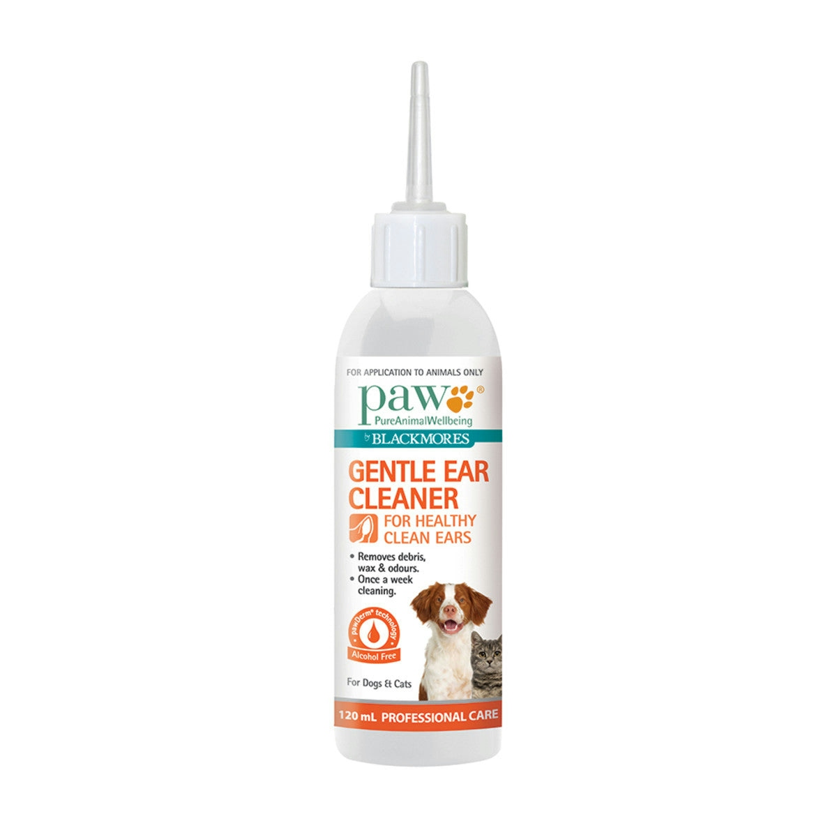 image of PAW By Blackmores Gentle Ear Cleaner 120ml on white background