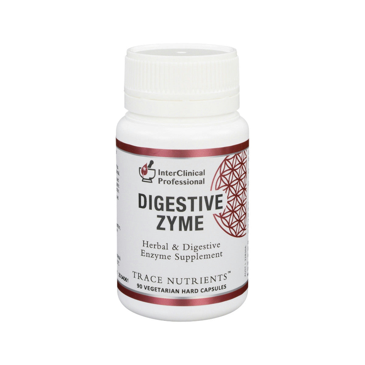 image of InterClinical Professional Digestive Zyme 90c on white background 