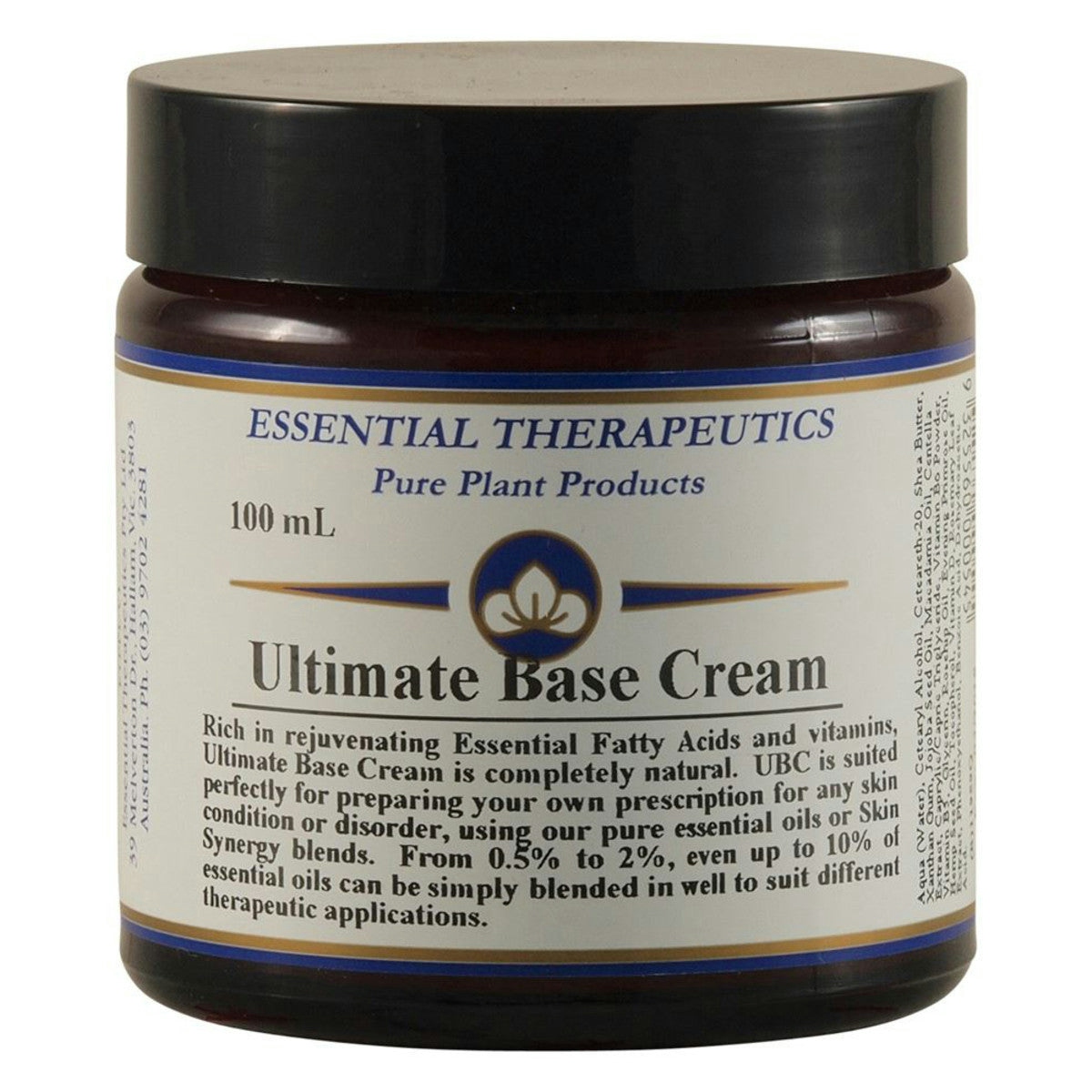 image of Essential Therapeutics Ultimate Base Cream 100ml on white background