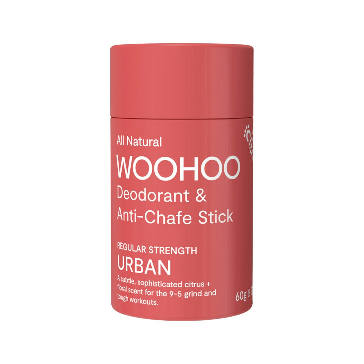 image of Woohoo Deodorant & Anti-Chafe Stick Urban 60g on white background