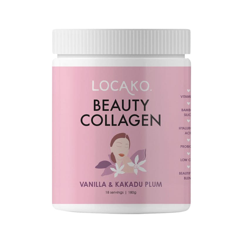 image of Locako Beauty Collagen Vanilla and Kakadu Plum 180g on white background 